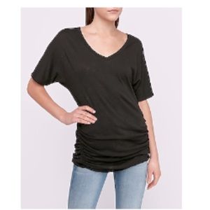Express V-neck Dolman sleeve black tee